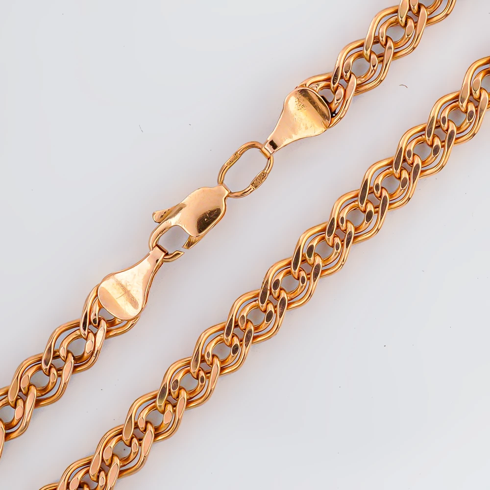 Браслет из красного золота 585 пробы