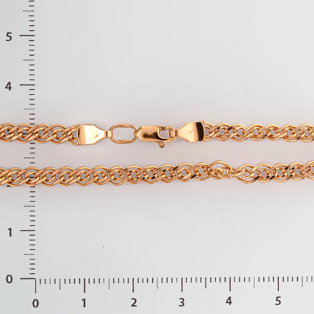 Браслет из красного золота 585 пробы