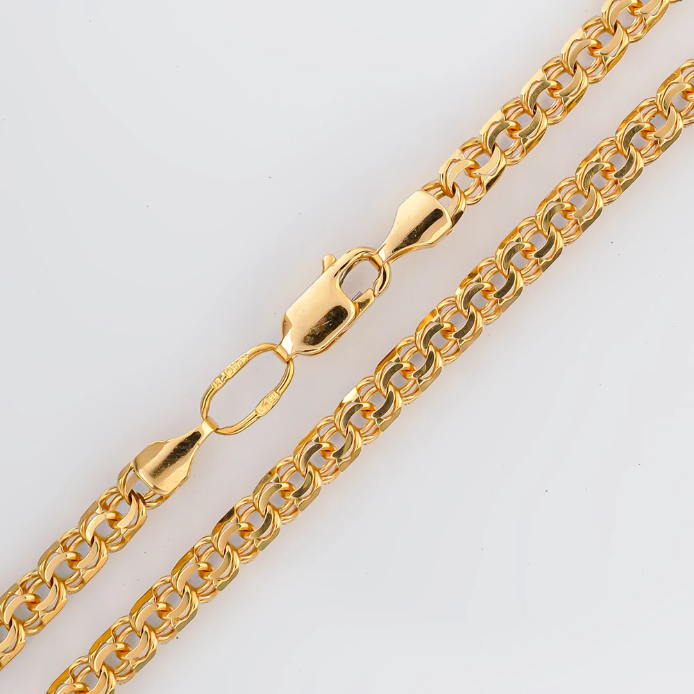 Браслет из желтого золота 585 пробы