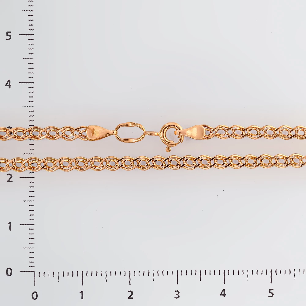 Браслет из красного золота 585 пробы