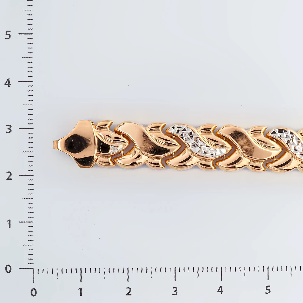 Браслет из красного золота 585 пробы