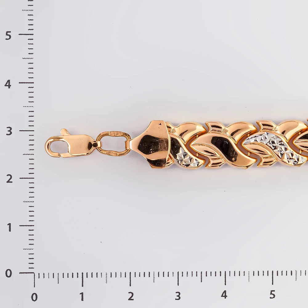 Браслет из красного золота 585 пробы