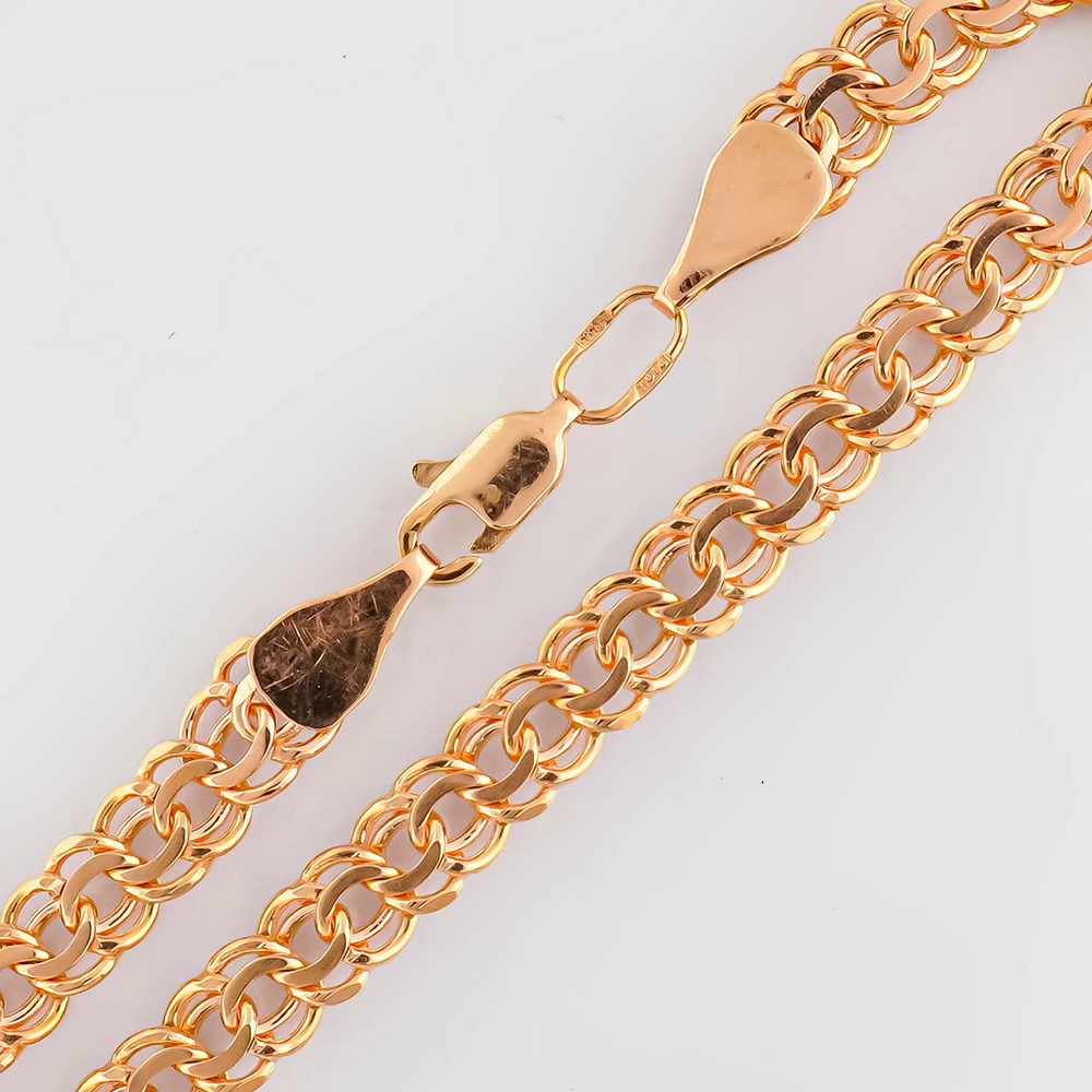 Браслет из красного золота 585 пробы