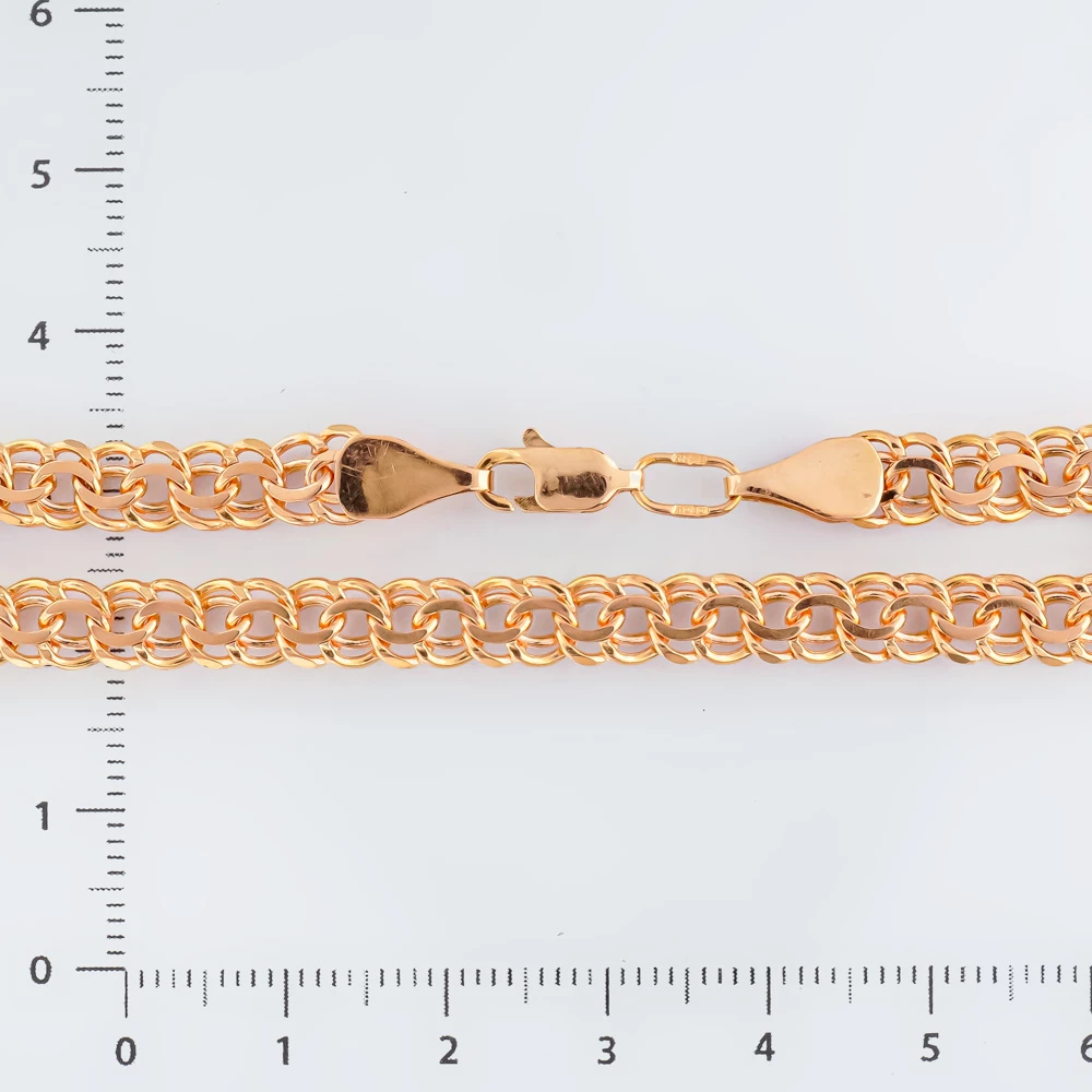 Браслет из красного золота 585 пробы