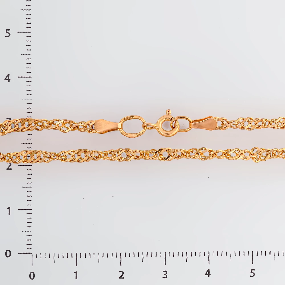 Браслет из красного золота 585 пробы