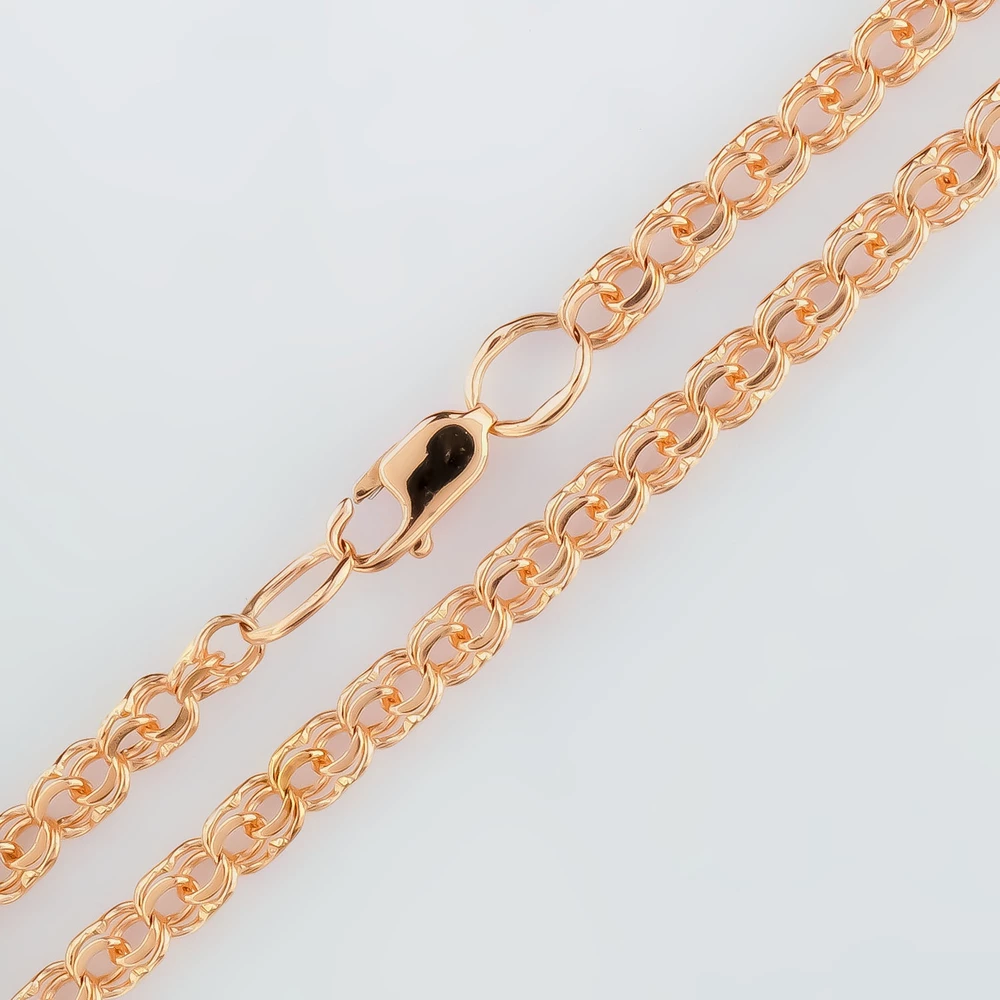 Браслет из красного золота 585 пробы