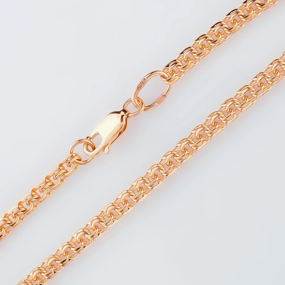 Браслет из красного золота 585 пробы