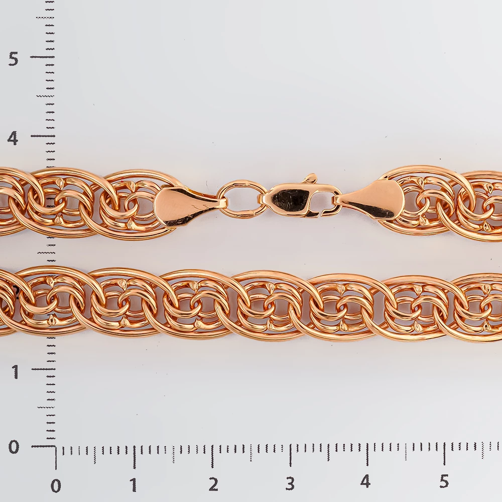 Браслет из красного золота 585 пробы