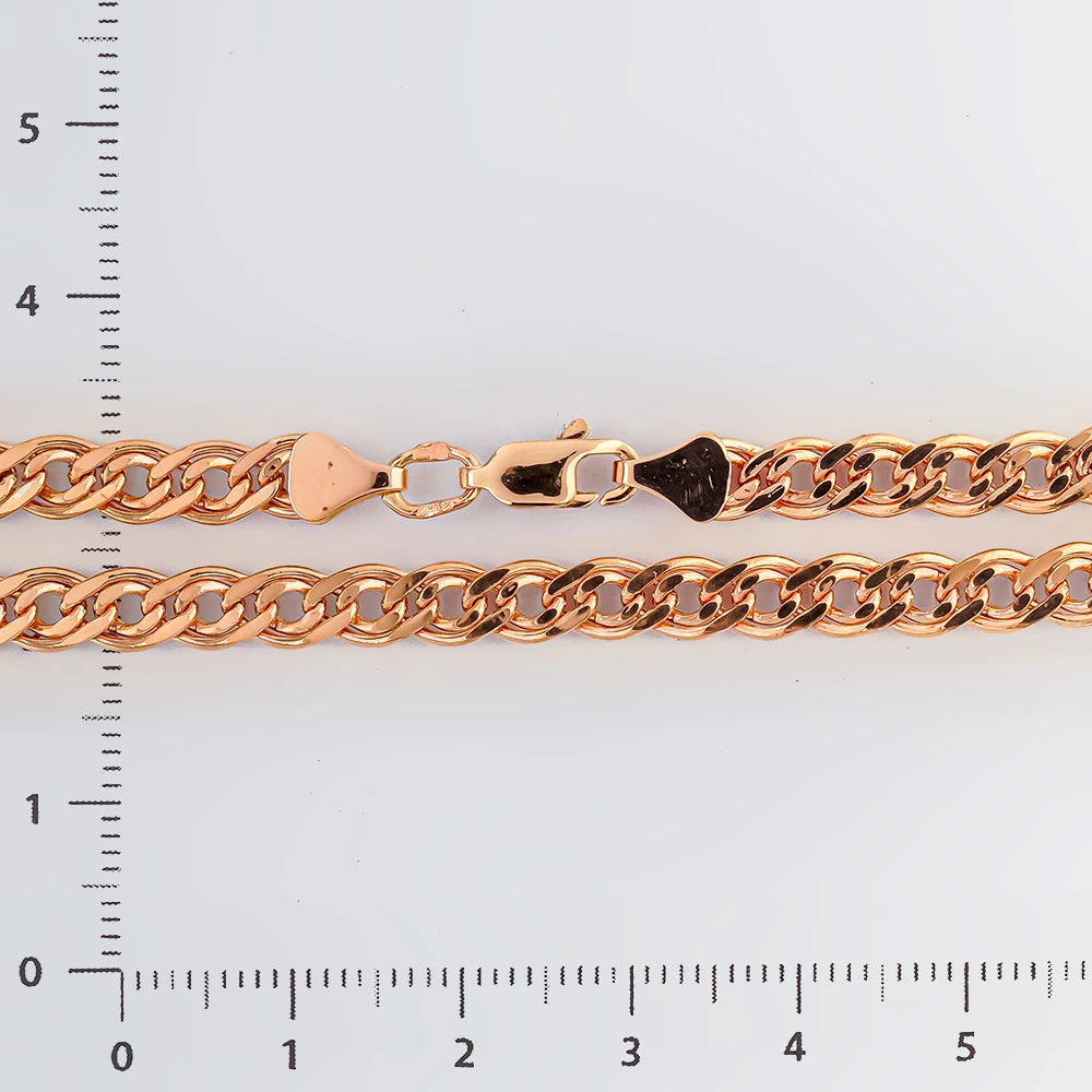 Браслет из красного золота 585 пробы