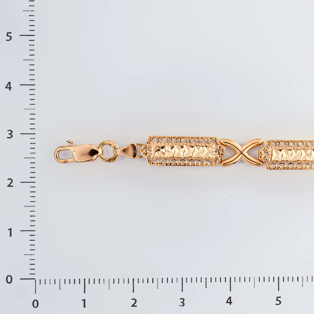 Браслет из красного золота 585 пробы