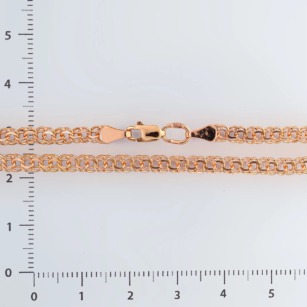 Браслет из красного золота 585 пробы