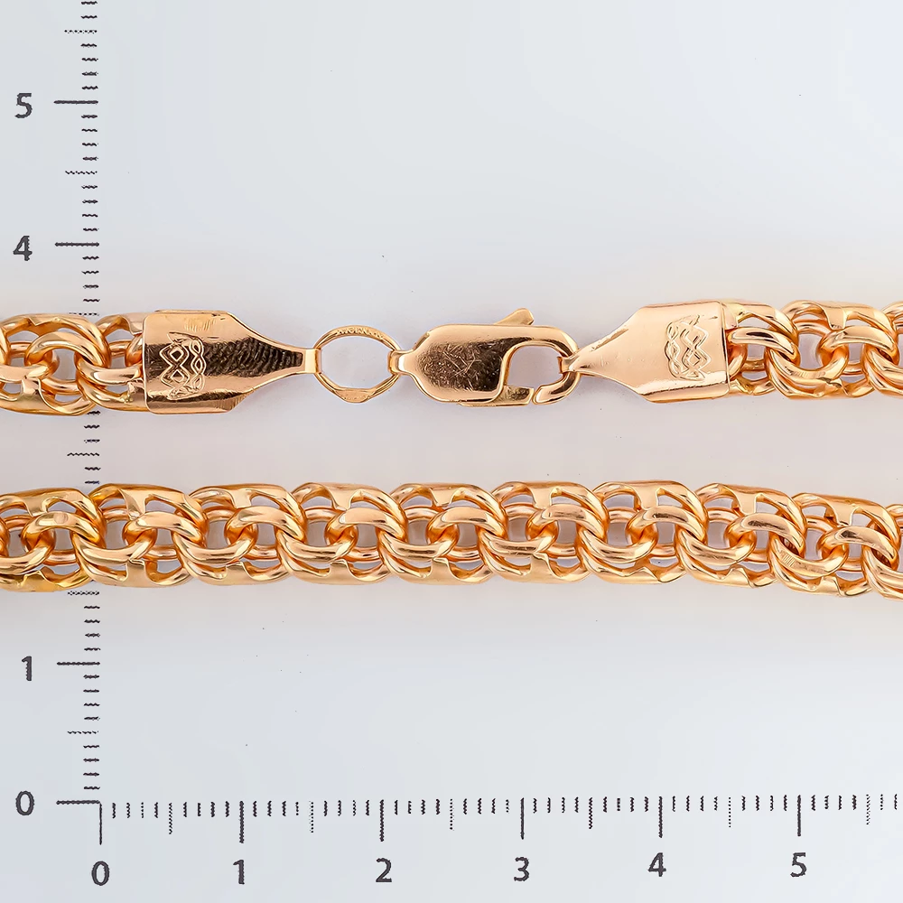 Браслет из красного золота 585 пробы