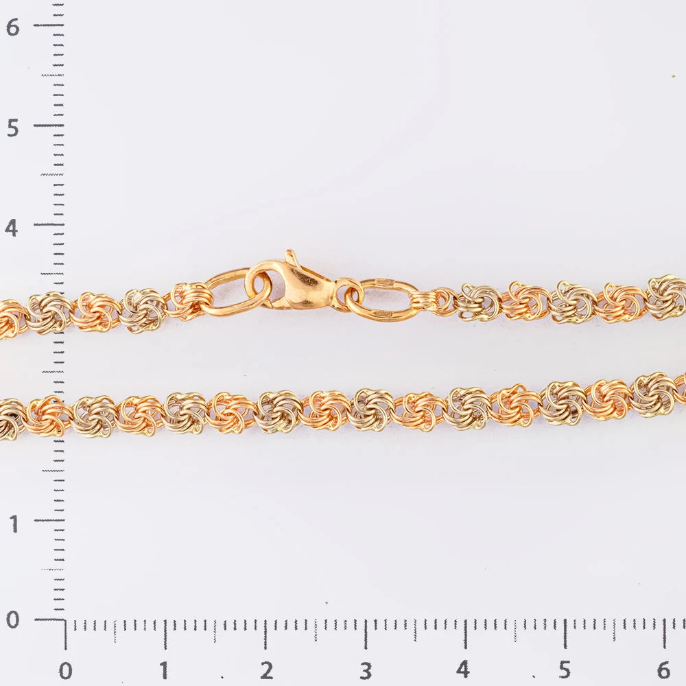 Браслет из красного золота 585 пробы