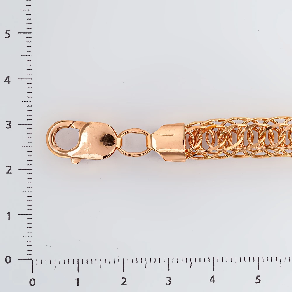 Браслет из красного золота 585 пробы