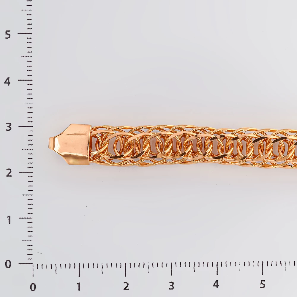 Браслет из красного золота 585 пробы