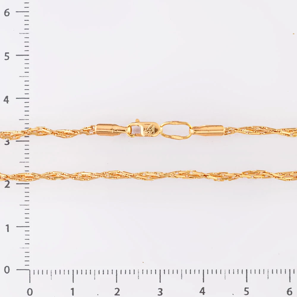 Браслет из красного золота 585 пробы