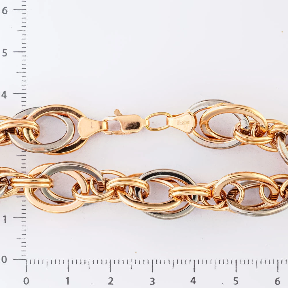 Браслет из красного золота 585 пробы