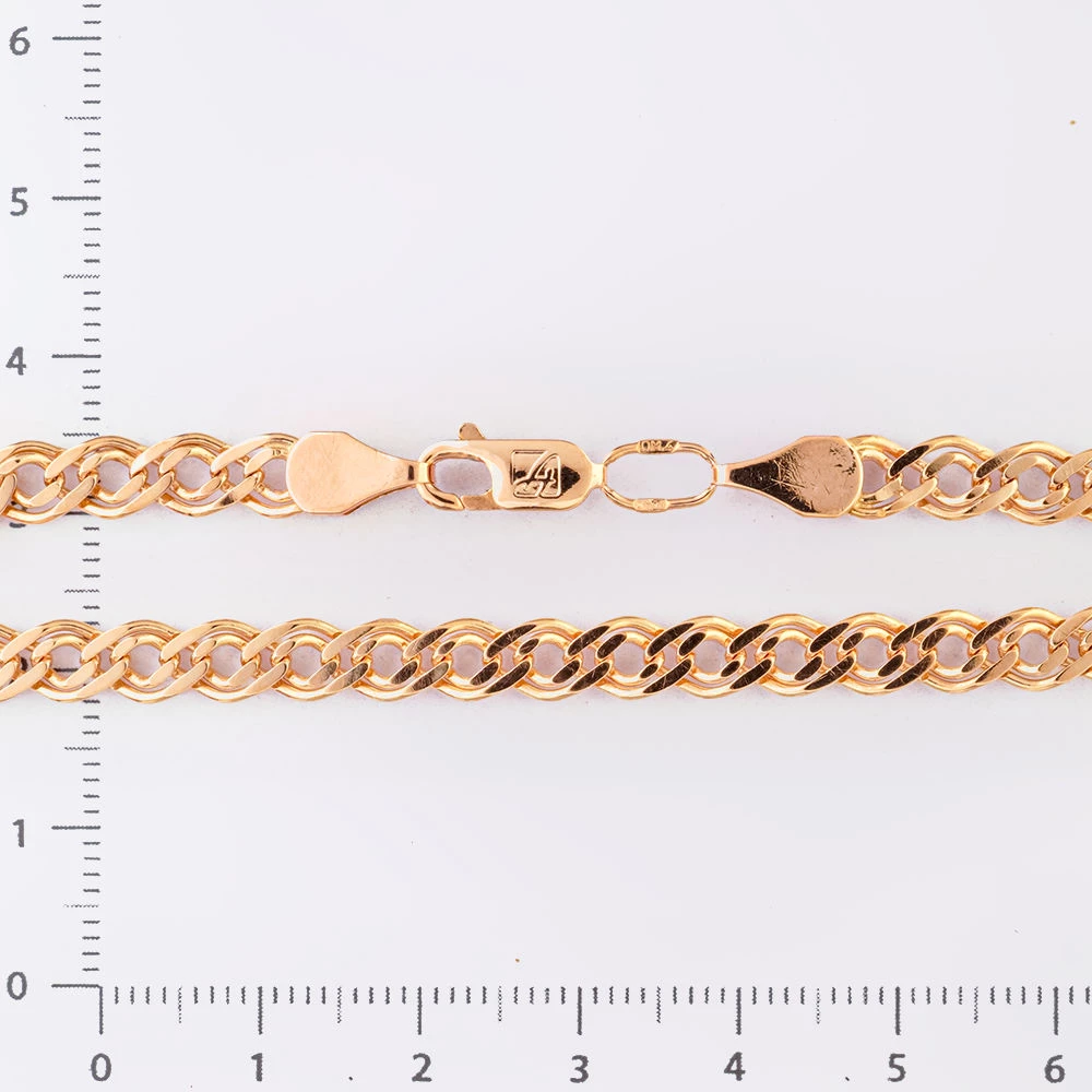 Браслет из красного золота 585 пробы