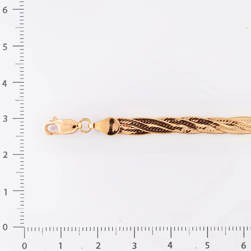 Браслет из красного золота 585 пробы