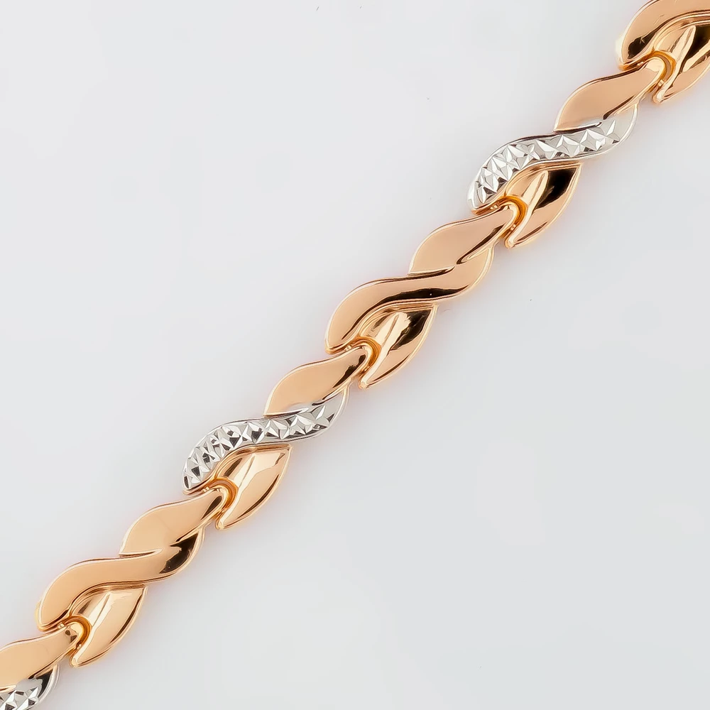 Браслет из красного золота 585 пробы