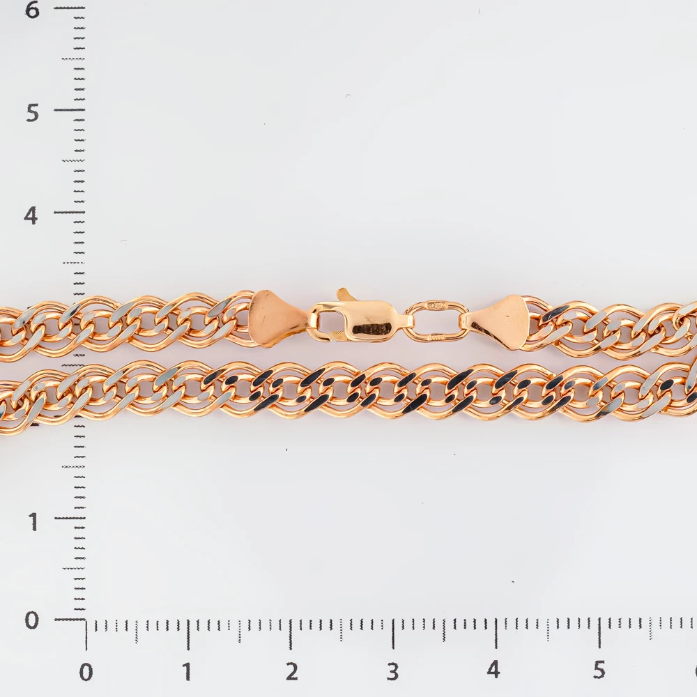 Браслет из красного золота 585 пробы