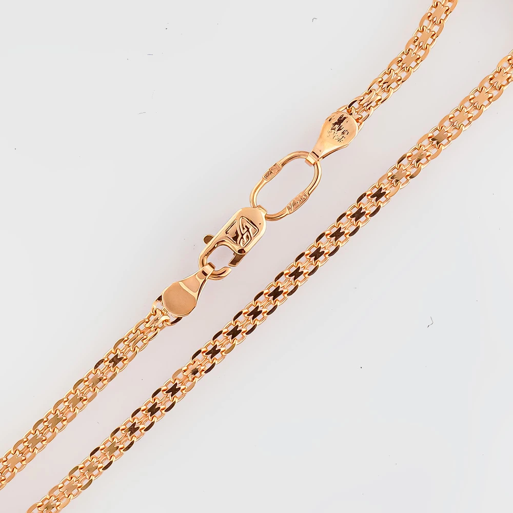 Браслет из красного золота 585 пробы