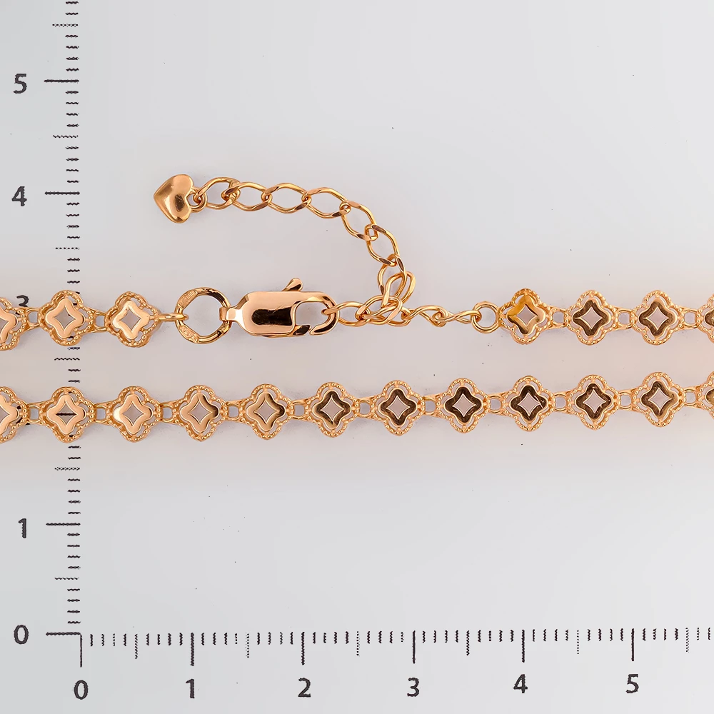 Браслет из красного золота 585 пробы