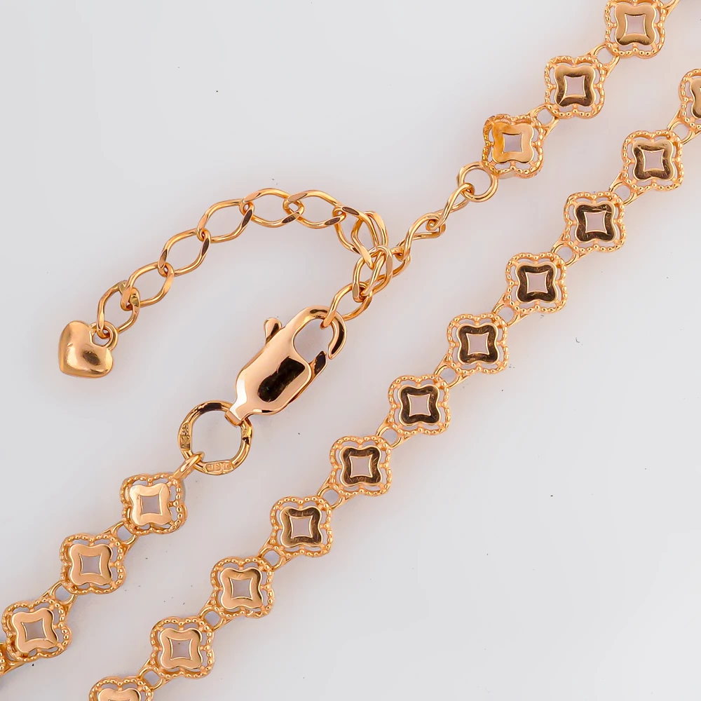 Браслет из красного золота 585 пробы