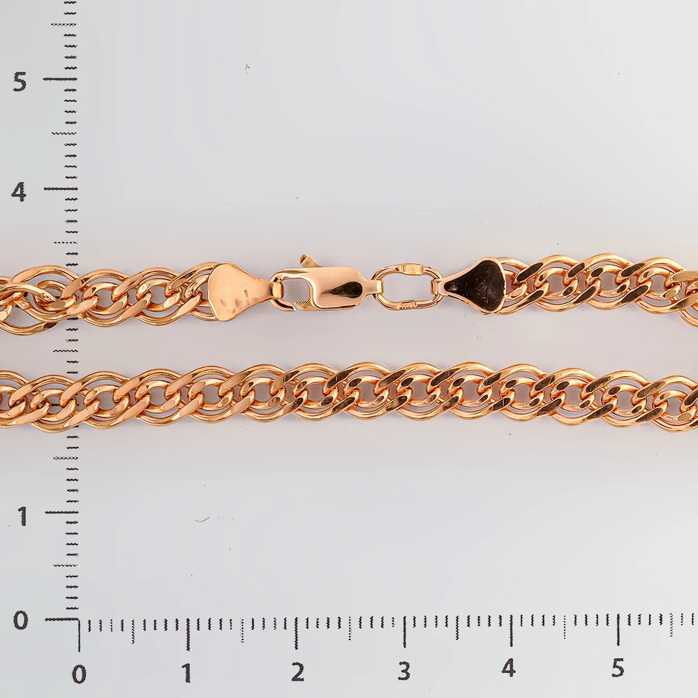 Браслет из красного золота 585 пробы