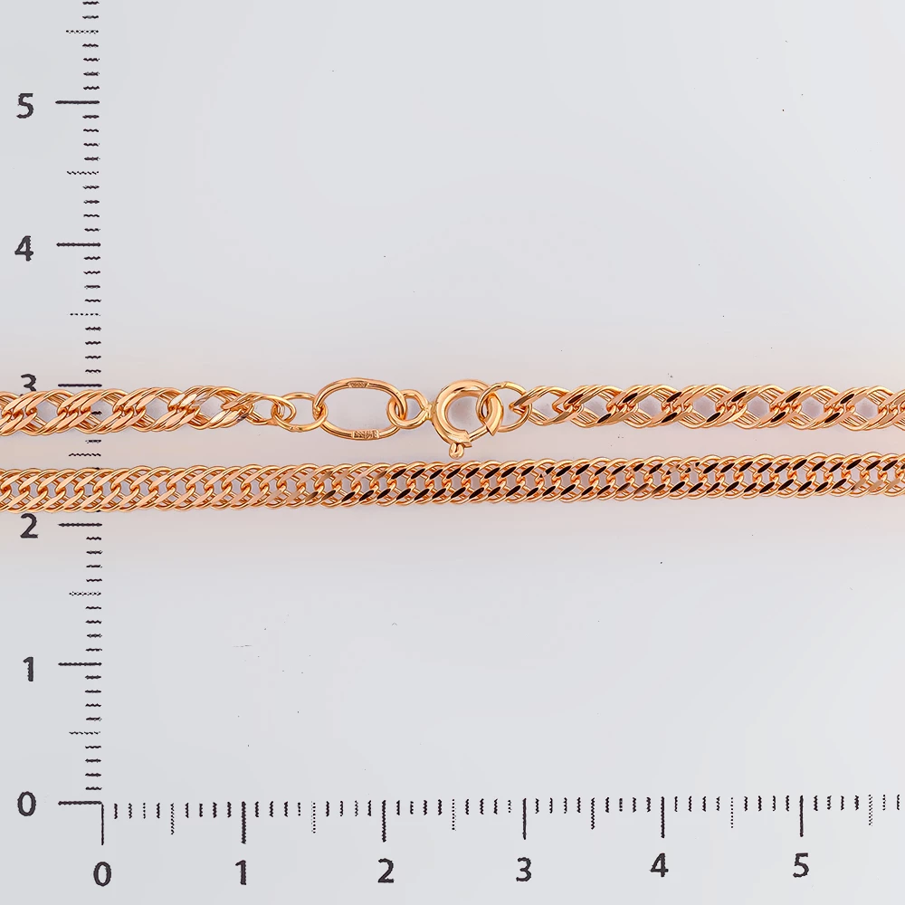 Браслет из красного золота 585 пробы