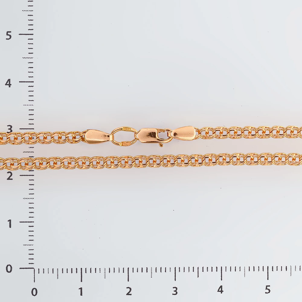 Браслет из красного золота 585 пробы