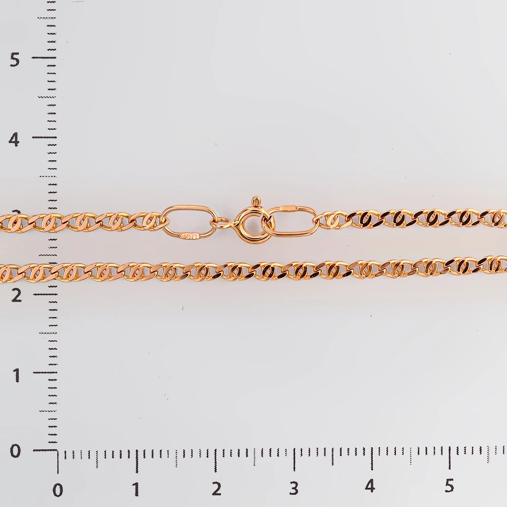 Браслет из красного золота 585 пробы