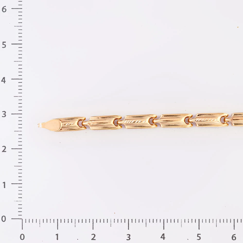 Браслет из красного золота 585 пробы