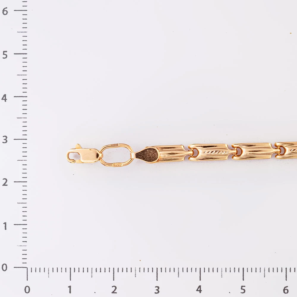 Браслет из красного золота 585 пробы