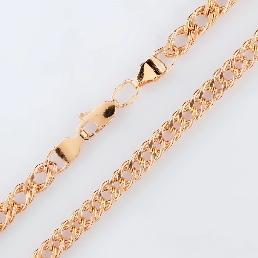 Браслет из красного золота 585 пробы