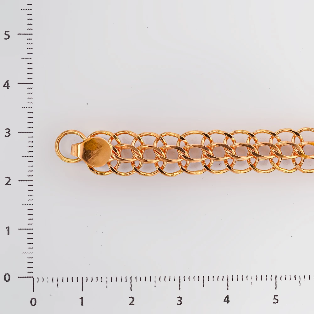 Браслет из красного золота 585 пробы