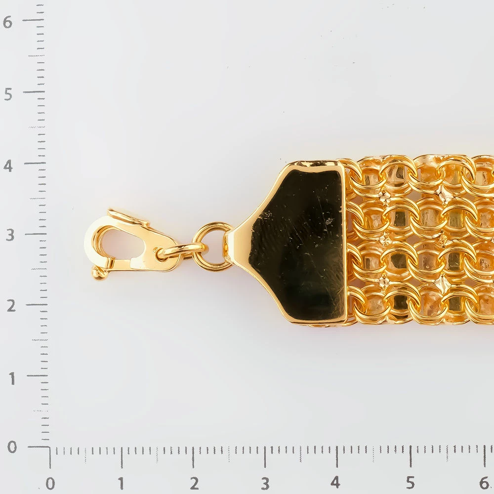 Браслет из желтого золота 585 пробы