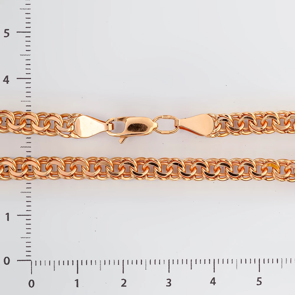 Браслет из красного золота 585 пробы