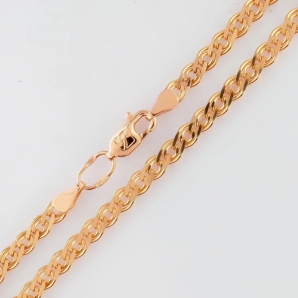 Браслет из красного золота 585 пробы