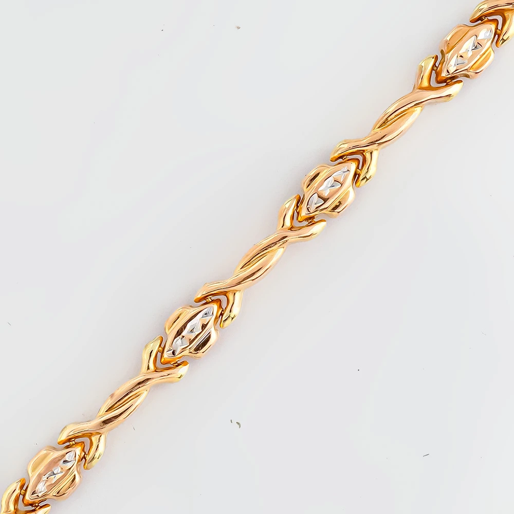 Браслет из красного золота 585 пробы