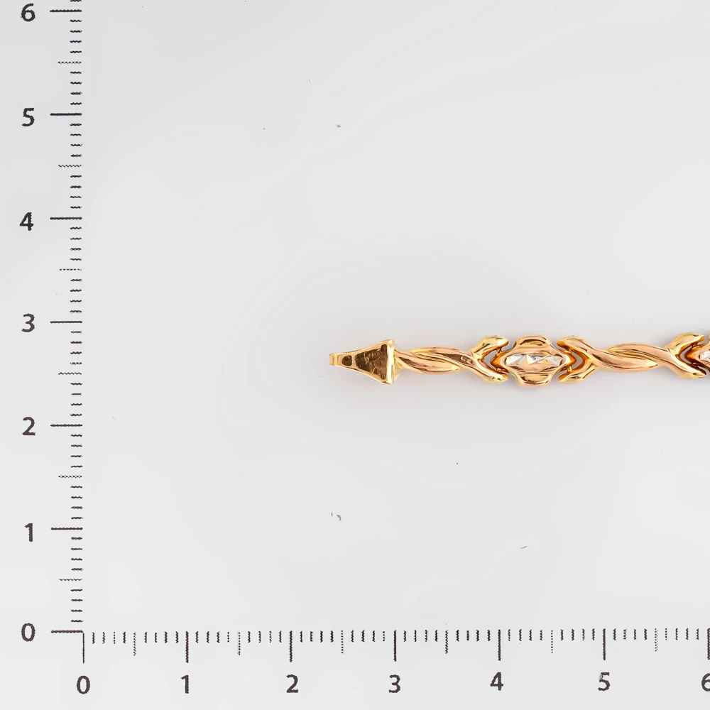 Браслет из красного золота 585 пробы