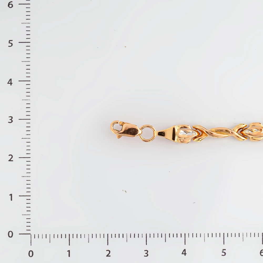 Браслет из красного золота 585 пробы