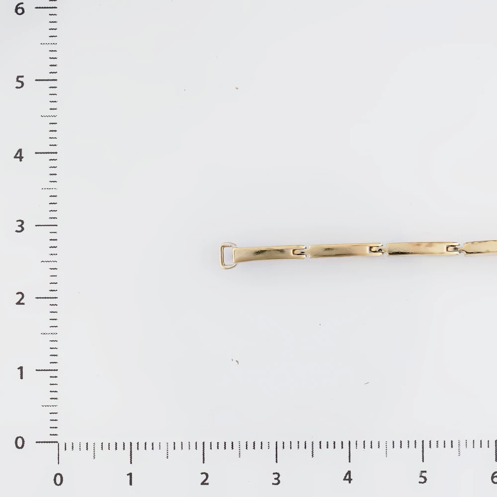 Браслет с фианитом из белого золота 585 пробы