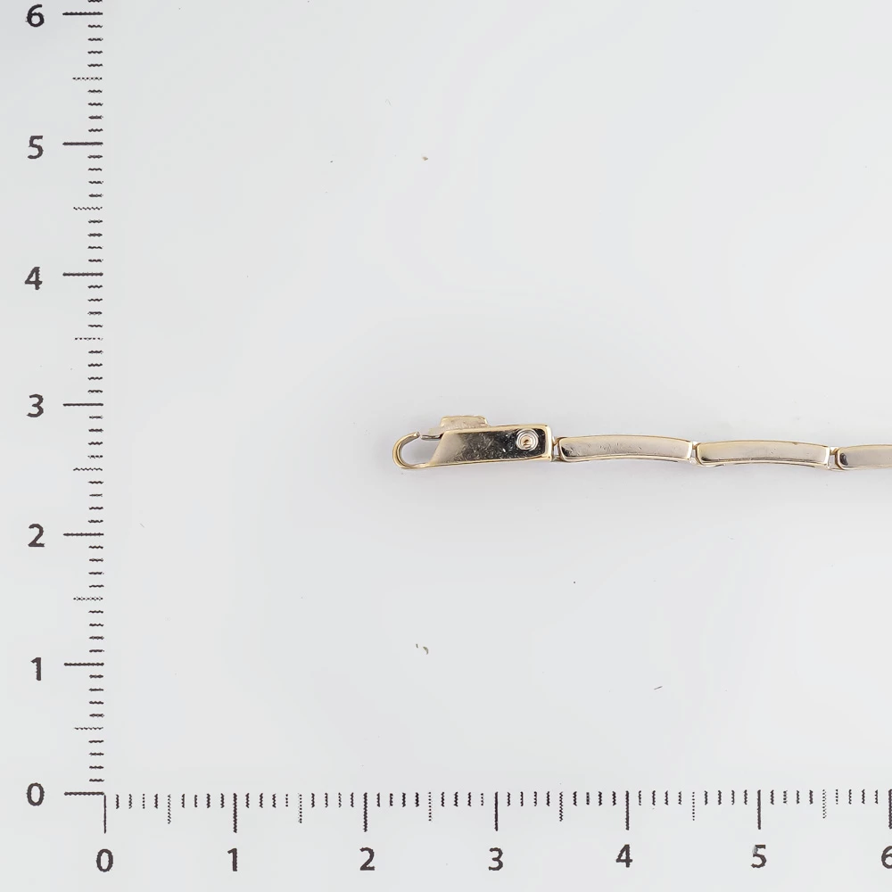 Браслет с фианитом из белого золота 585 пробы