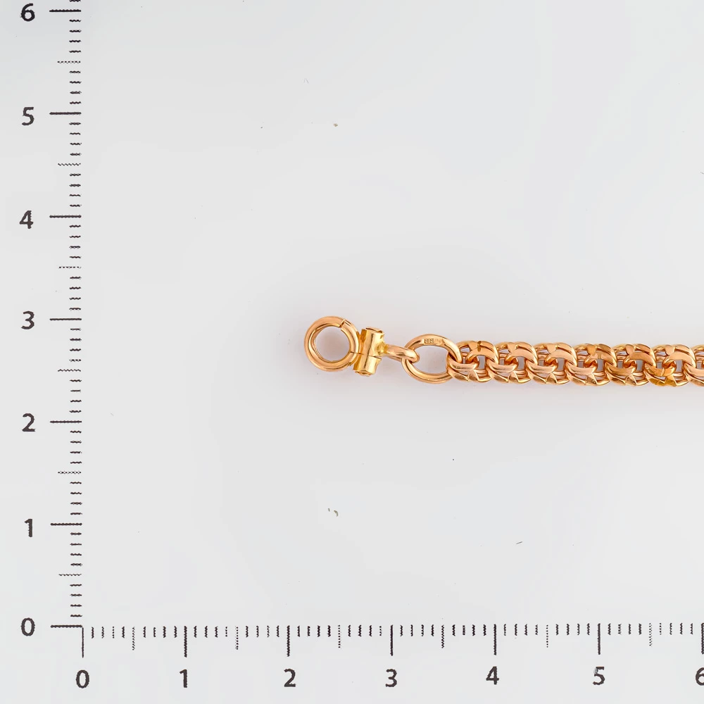 Браслет из красного золота 585 пробы