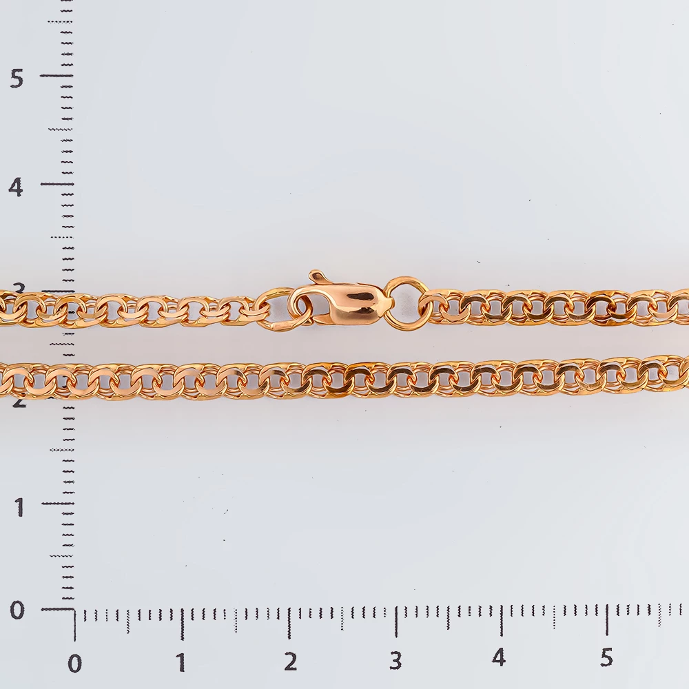 Браслет из красного золота 585 пробы