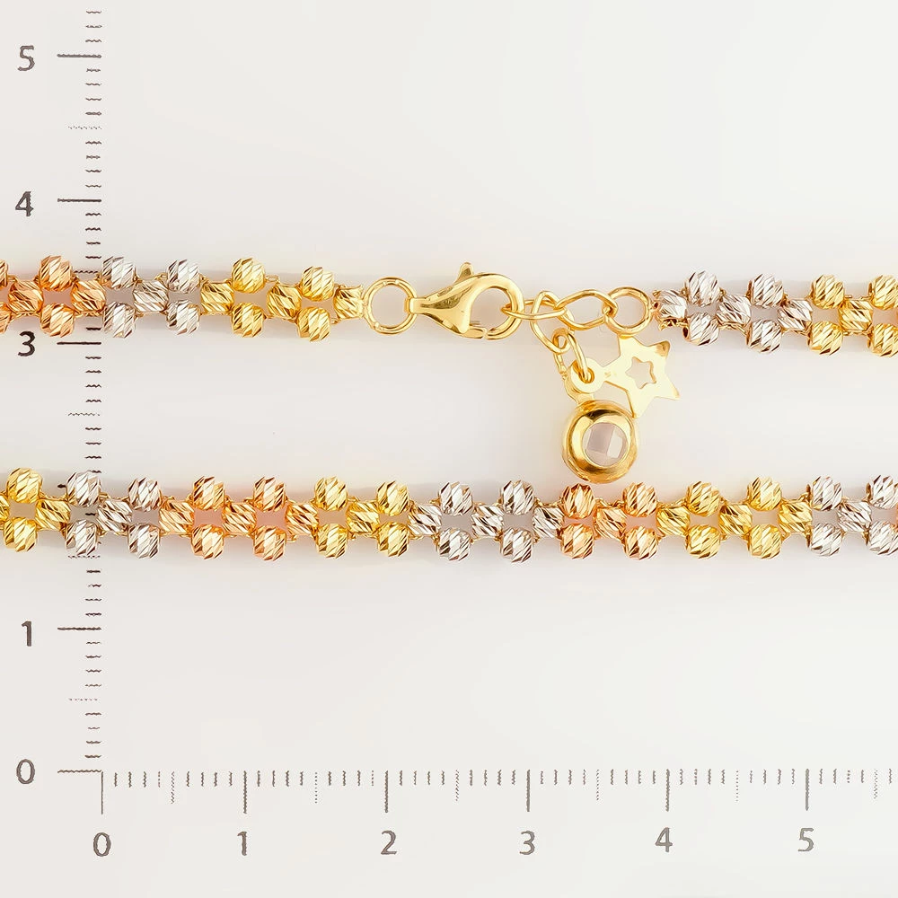 Браслет из красного золота 585 пробы