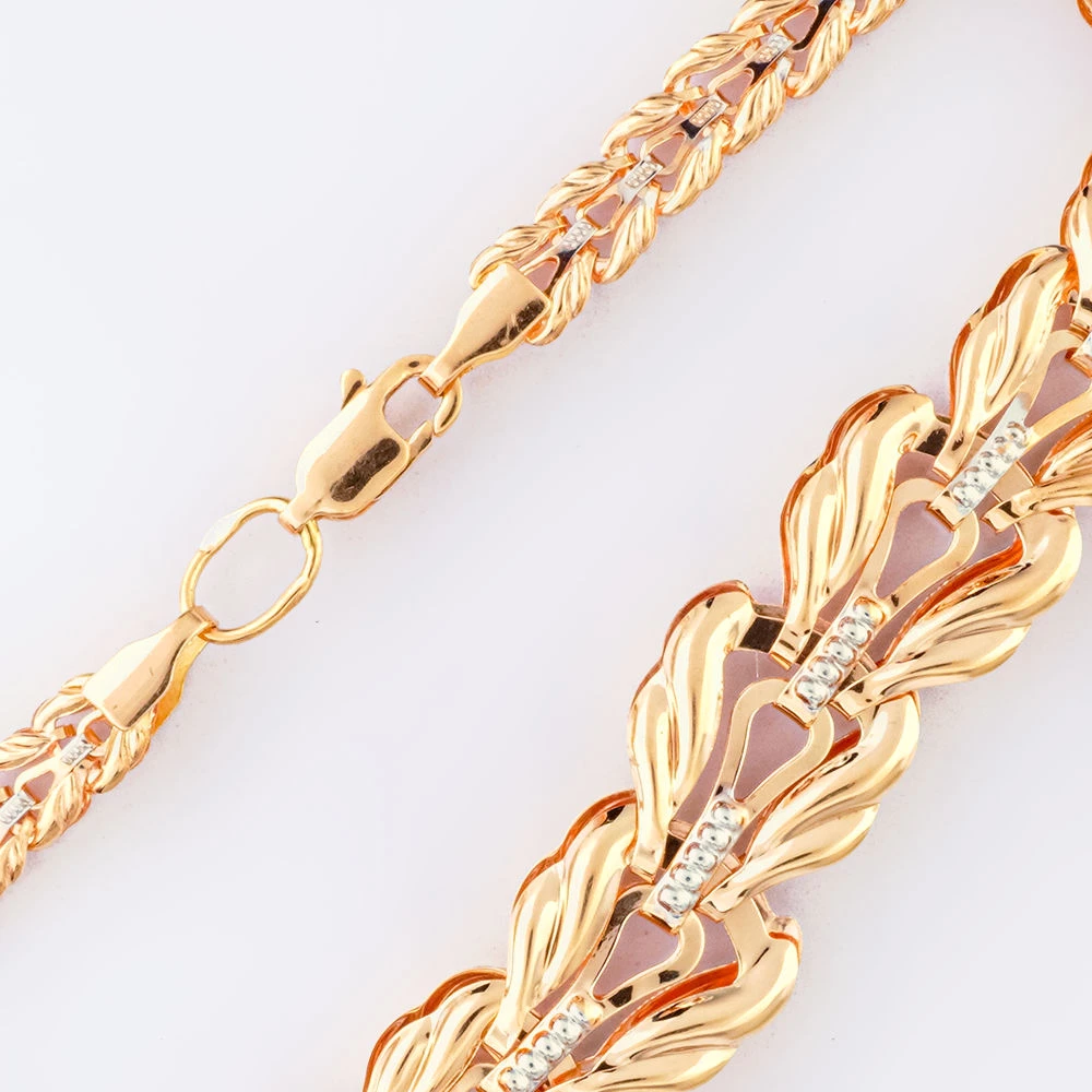 Браслет из красного золота 585 пробы