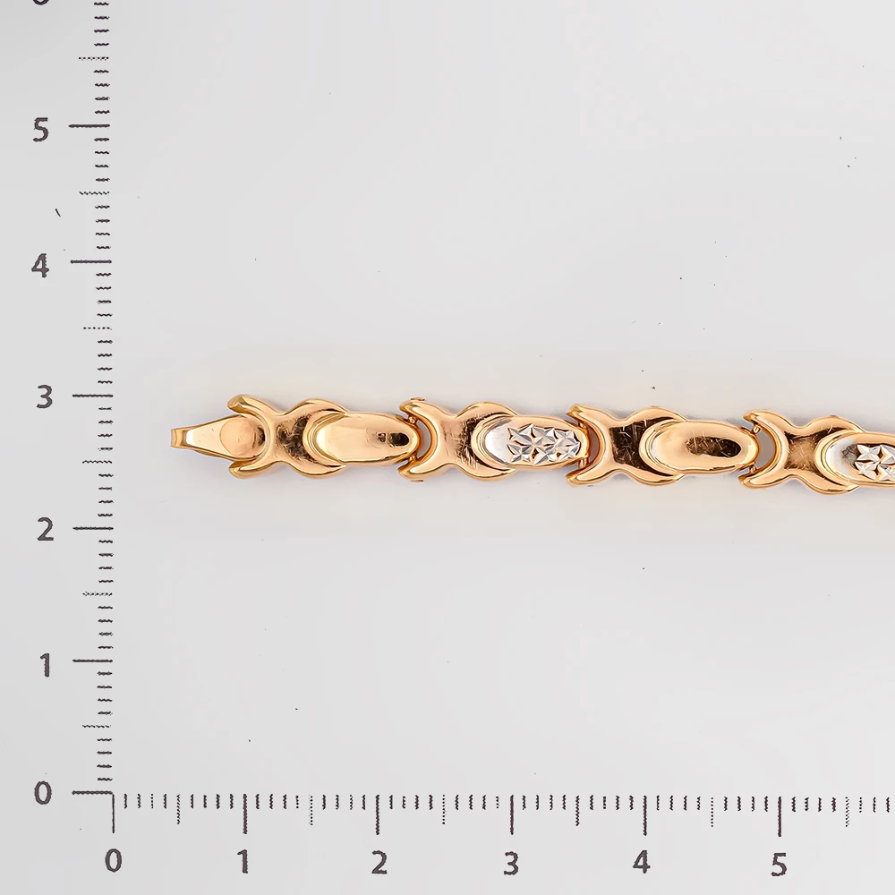 Браслет из красного золота 585 пробы