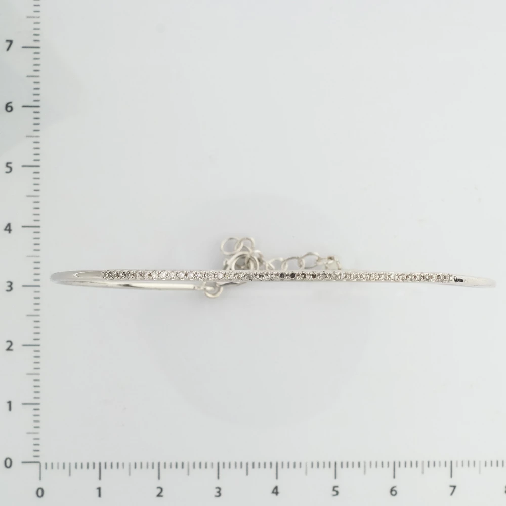 Браслет с бриллиантом из белого золота 585 пробы